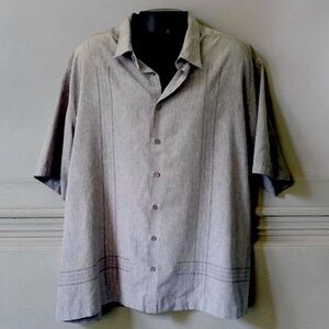 Cafe Luna Hawaiian,dress Shirt,perfect for holiday parties & events,no iron SZ L